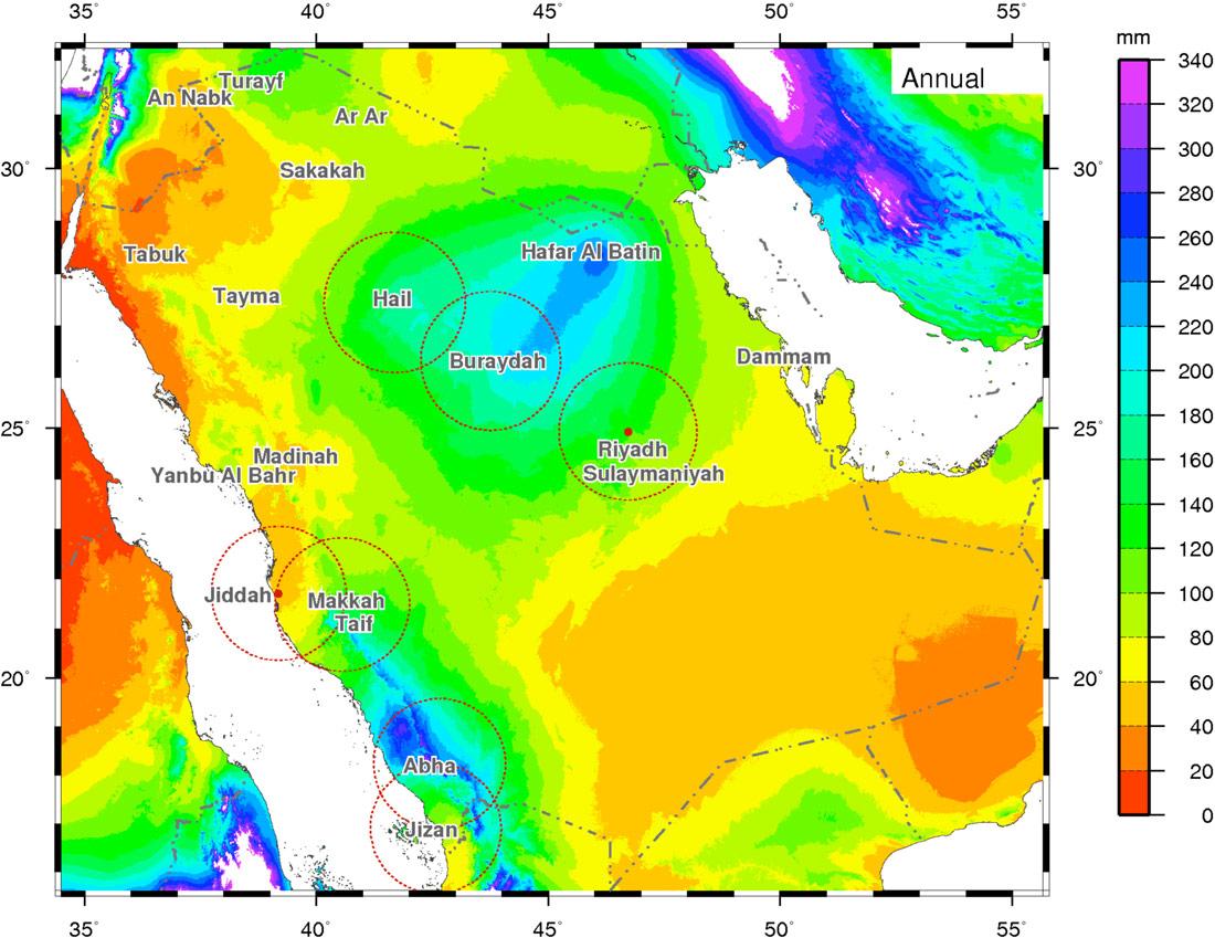 Saoedi Arabi Klimaat Kaart Kaart Van Saudi Arabi Klimaat West Azi Azi