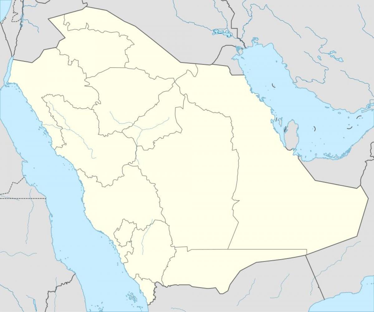 Kaart van Saudi-Arabië in