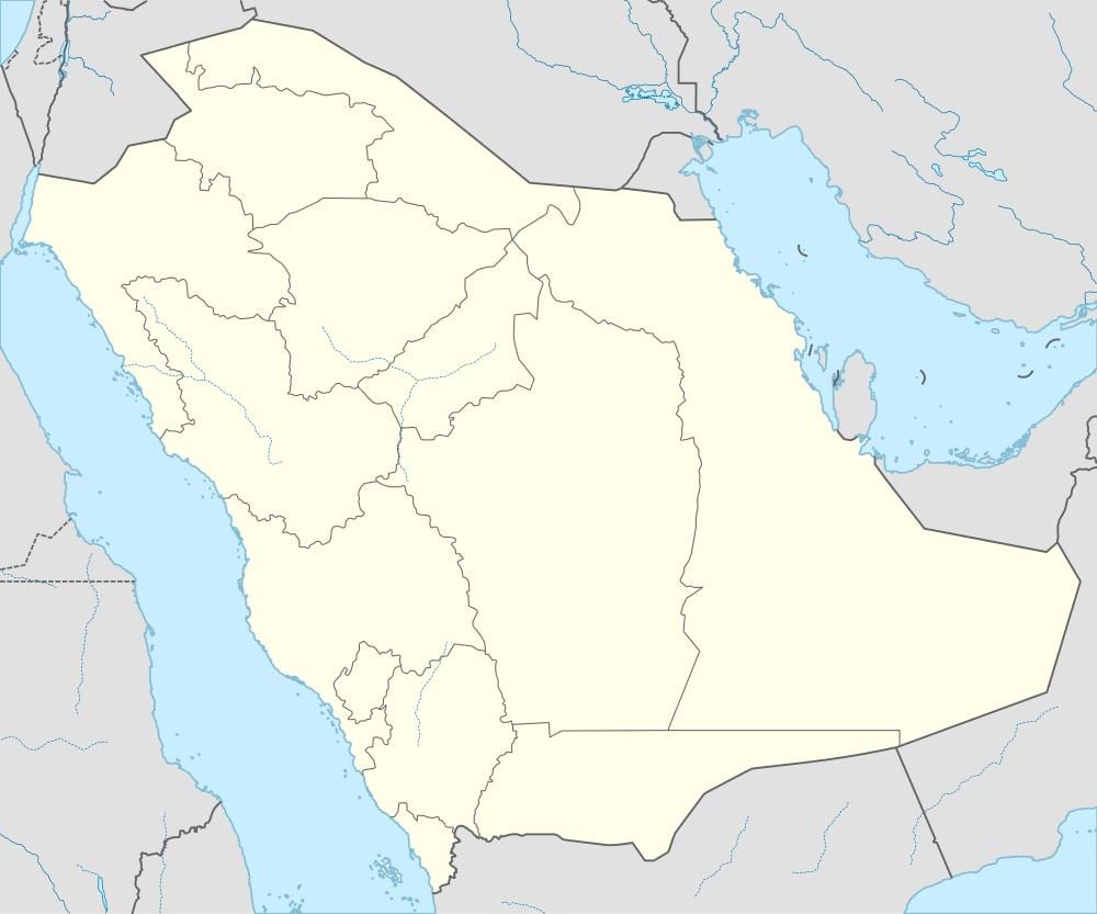 Kaart van Saudi-Arabië in