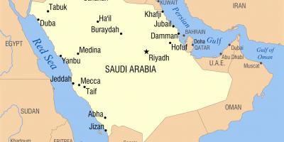 Riyad KSA kaart