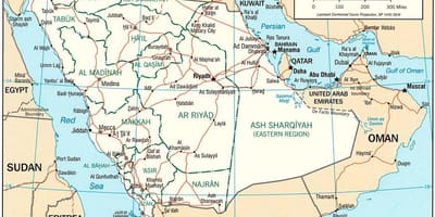 Kaart van Saudi-Arabië foto ' s