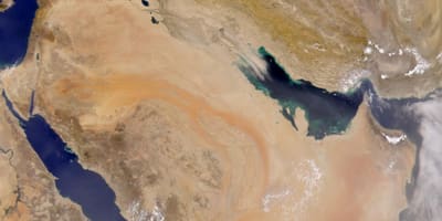 Kaart van Saudi-Arabië satelliet